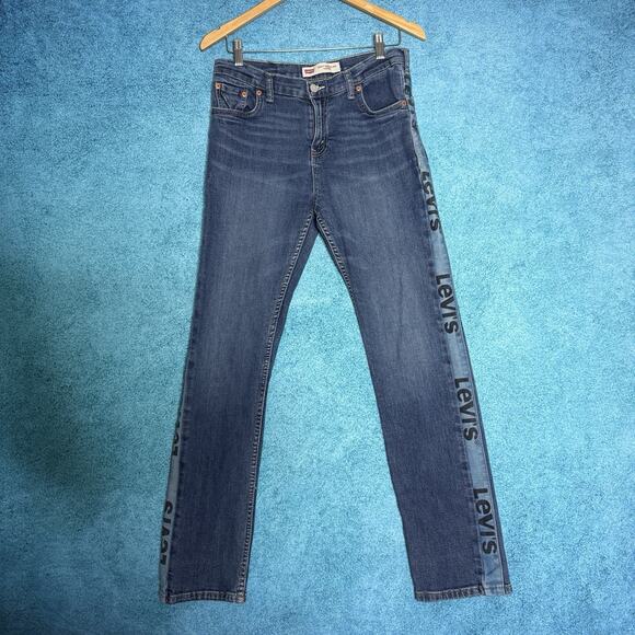 Levi's 502 Regular Taper Big Boy's Blue Jeans 20 Regular 30W 30L - Picture 1 of 16